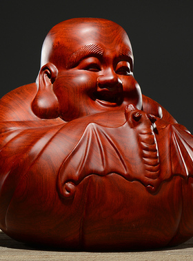 摆件弥勒佛像刺史红木