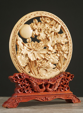 刺史鸳鸯戏水开业礼品太行崖柏