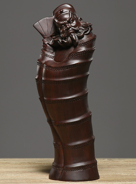 刺史钟馗神像客厅供奉黑檀木雕