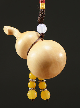 刺史黄杨木车饰葫芦手把件