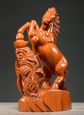 刺史风水十二生肖马到成功工艺品