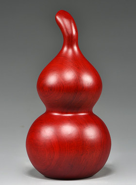 红色木质天然葫芦摆件客厅木葫芦家居装饰店铺工艺品新居乔迁送礼