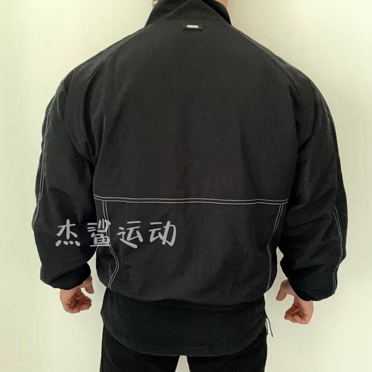 鲨鱼人同款GYMSHARK TRACK春秋男女运动休闲宽松拉链夹克外套V2