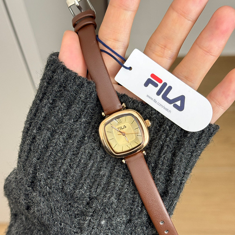 FILA斐乐手表女士款学生轻奢小众设计小方表女生礼盒生日礼物6572,淘宝优惠券,粉丝福利购,淘宝优惠卷