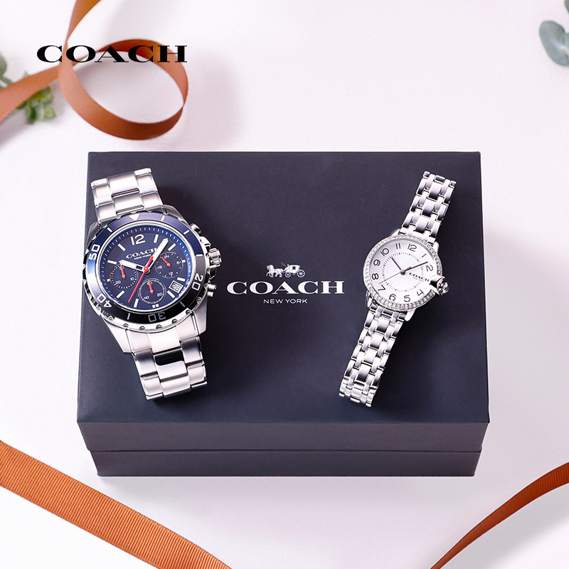 coach /蔻驰kent系列蓝精灵款手表 coach蔻驰手表欧美腕表