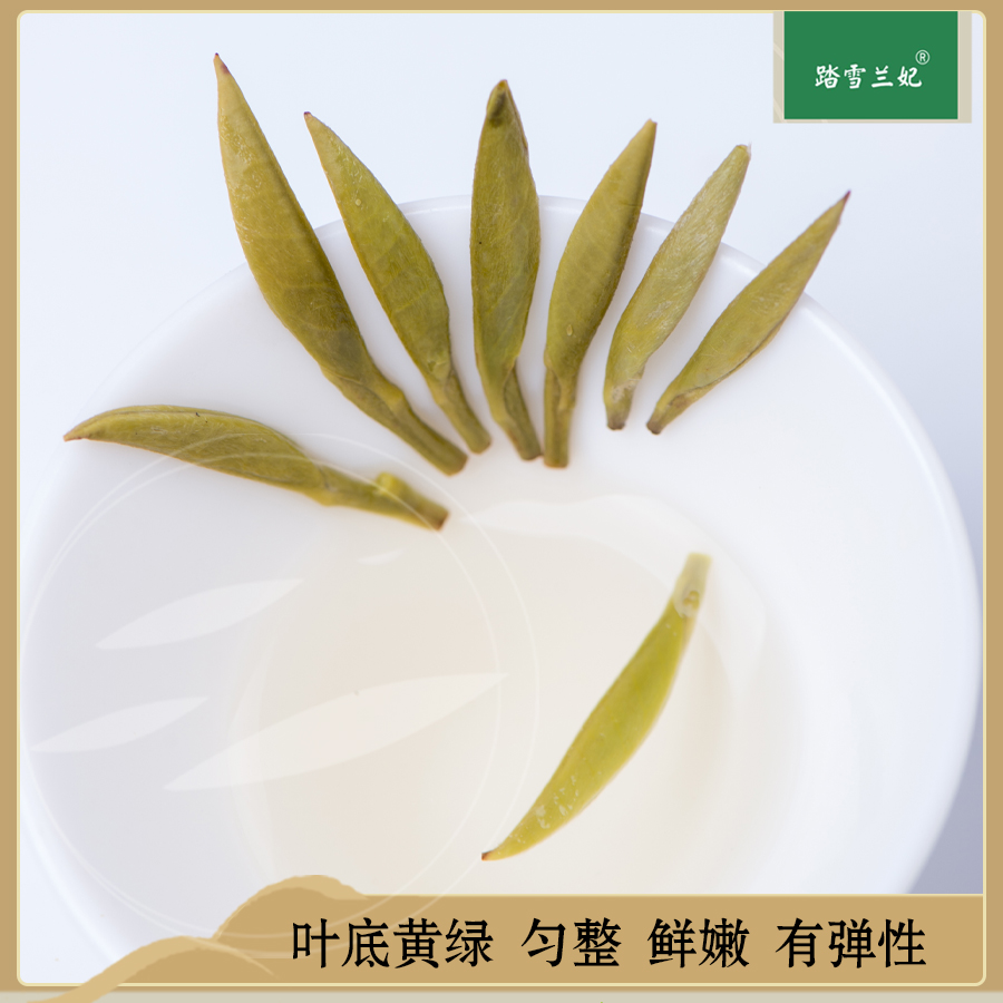 踏雪兰妃特级茶蒙顶山中国黄茶高档礼盒装90克品质好茶2022新茶叶