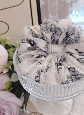 新中式大肠发圈古风汉服盘丸子