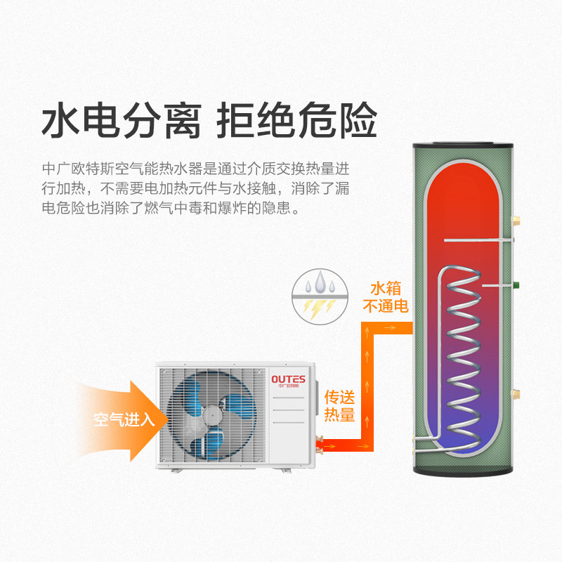 中广欧特斯空气能新欧特卡丽热水器 中广欧特斯电器空气源热泵热水器