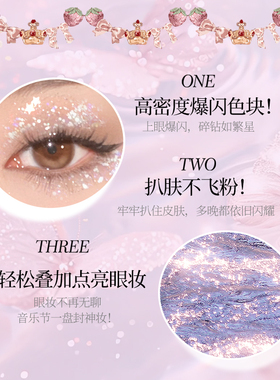 戈戈舞九色眼影盘全亮片珠光多色系彩色舞台妆大盘日常淡妆女学生