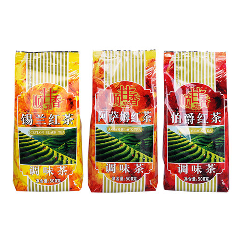 广村顺甘香阿萨姆伯爵锡兰红茶叶500g*5珍珠奶茶奶茶店专用红茶叶 - 图3