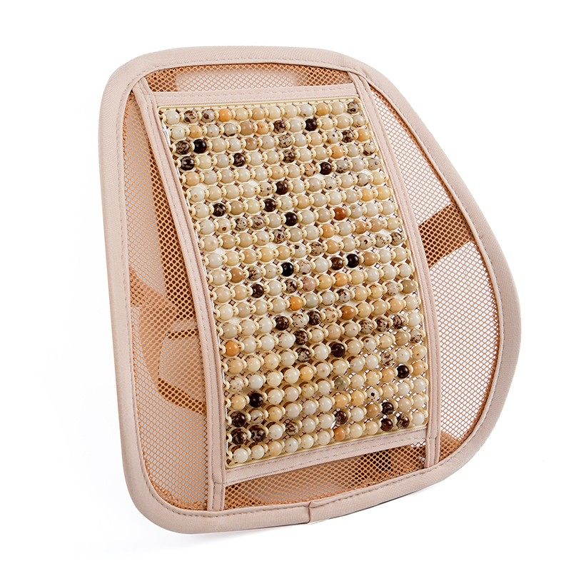 汽车坐垫夏季主驾驶座椅垫单片菩提子货车四季透气凉垫硬腰靠木珠