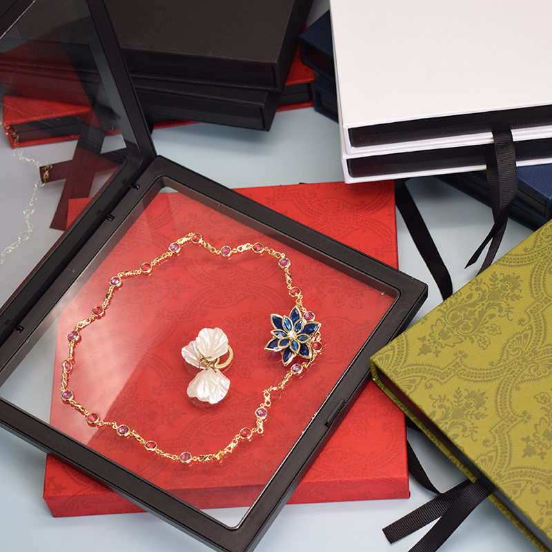 18*18pe大薄膜悬浮盒透明首饰展示盒戒指项链珠宝首饰收纳包装盒,淘宝优惠券,粉丝福利购,淘宝优惠卷