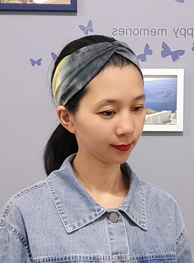 发带布艺潮扎染四季款