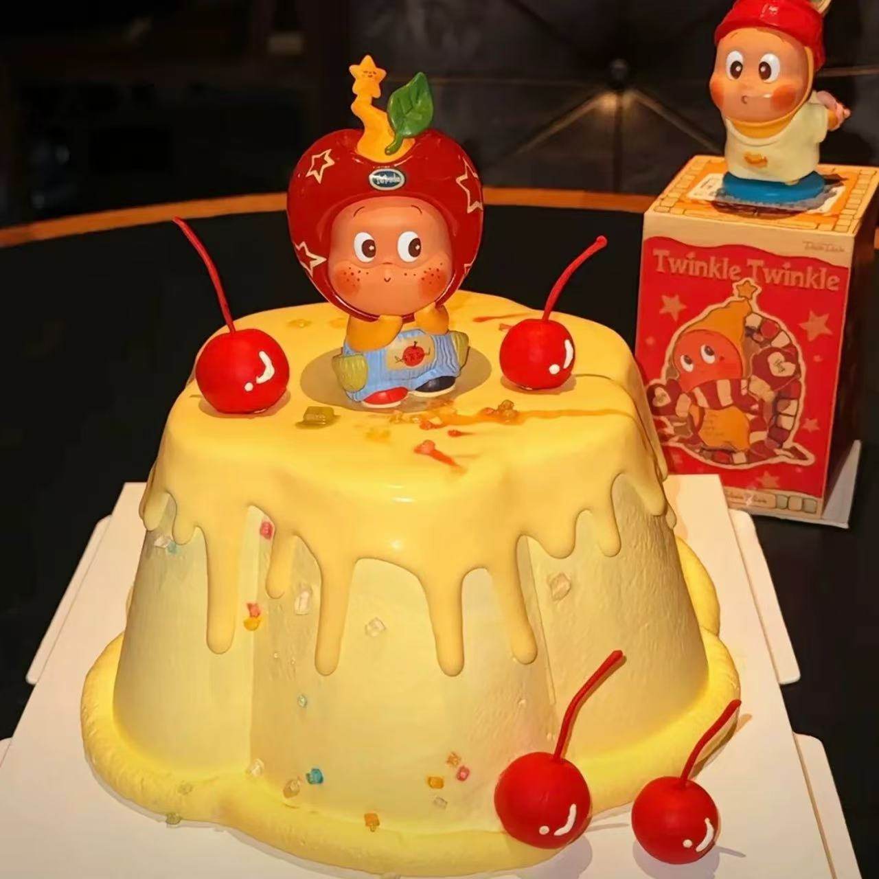 网红星星人蛋糕装饰摆件许愿蜡烛儿童男孩女孩生日甜品台原创插件,淘宝优惠券,粉丝福利购,淘宝优惠卷
