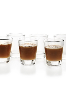 Shot glass小光杯九钱平光广告杯厚底高白料小圆杯白酒杯刻度杯