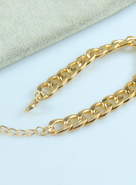 热卖精致链条回形针手链波西米亚简约可调多层金属手链