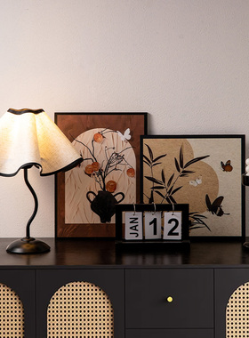 中古风简约小众台灯摆件