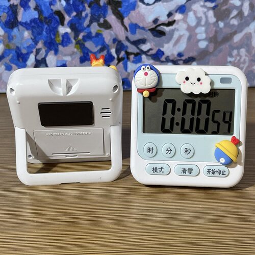 创意卡通可爱学生做题计时器可静音提醒器时间管理器厨房闹钟磁吸 - 图2