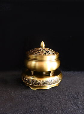 铜香炉家用室内沉香炉檀香三足炉