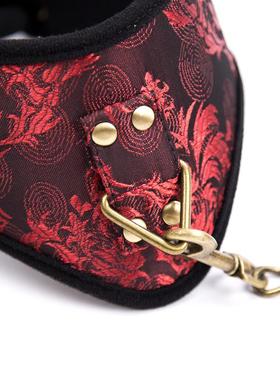 中国风丝绸颈链项圈马鞭皮鞭sp小圈工具套装牵引狗链子