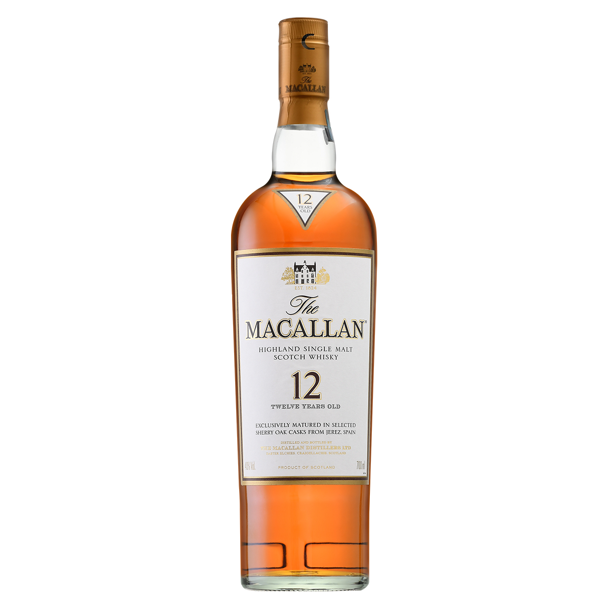 麦卡伦12年雪莉桶老版Macallan苏格兰单一麦芽威士忌正品行货洋酒 - 图3