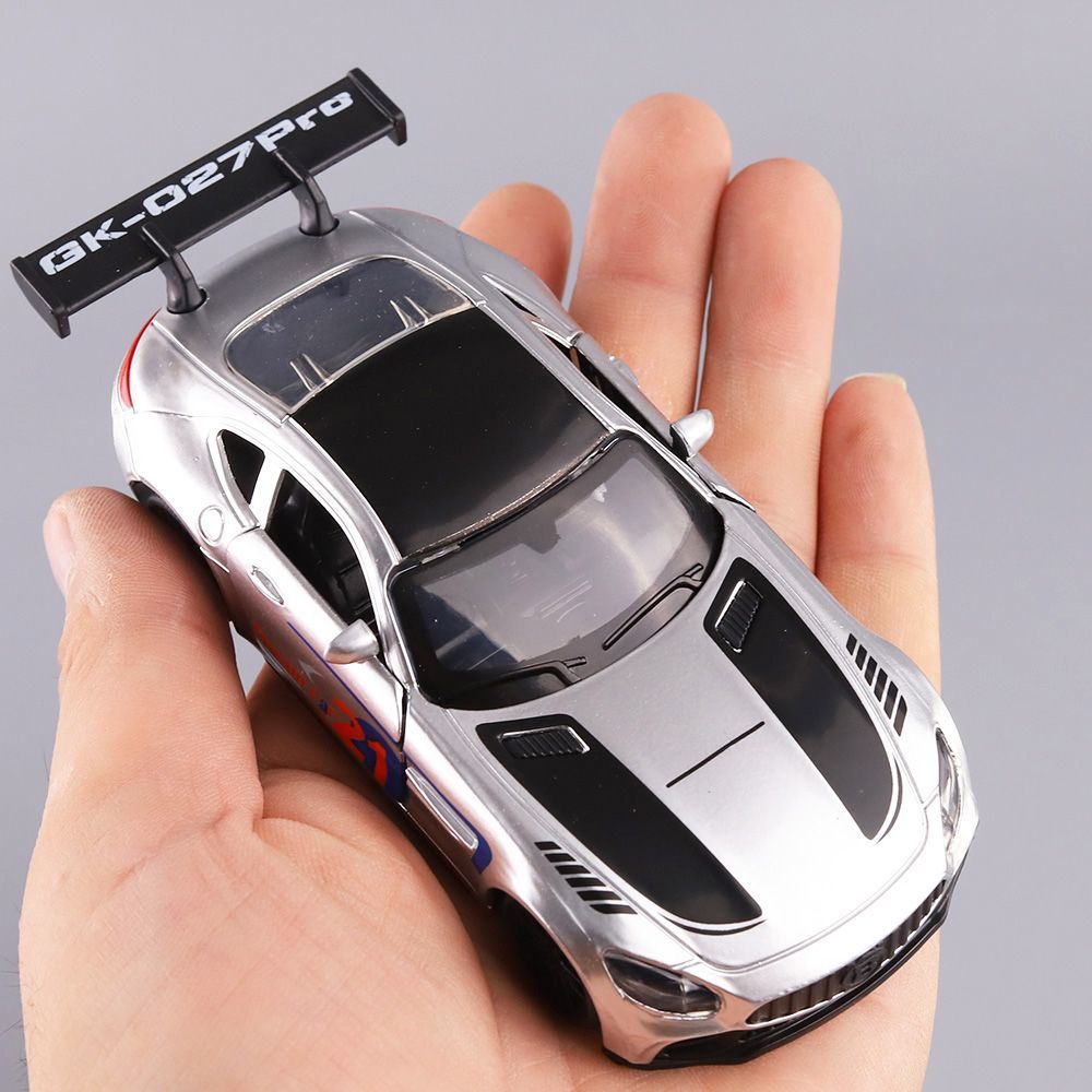 男孩仿真赛车模型帕加尼车模礼物三开门合金玩具车儿童回力小汽车 - 图1