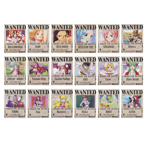 海贼王动漫周边贴纸草帽团悬赏通缉令尼卡路飞墙贴纸卧室宿舍装饰 - 图3