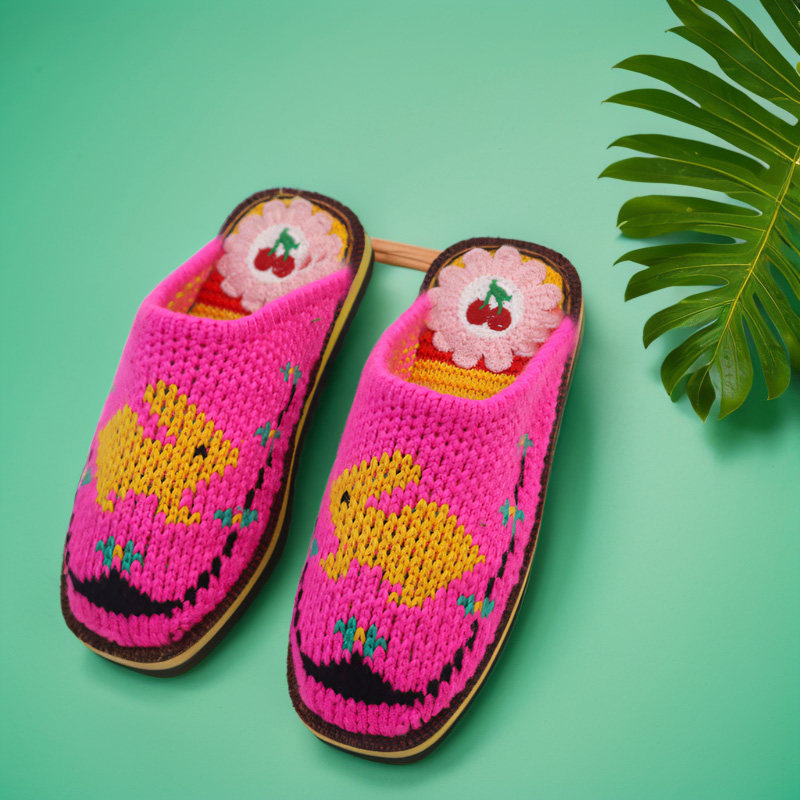 针织拖鞋成品结婚女士拖鞋手工编织毛线拖鞋勾拖鞋成品毛线鞋防滑,淘宝优惠券,粉丝福利购,淘宝优惠卷