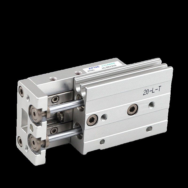 亚德客精密滑台气缸hlsl hls6/8/12/16x10x20x30x40x50x75x100s