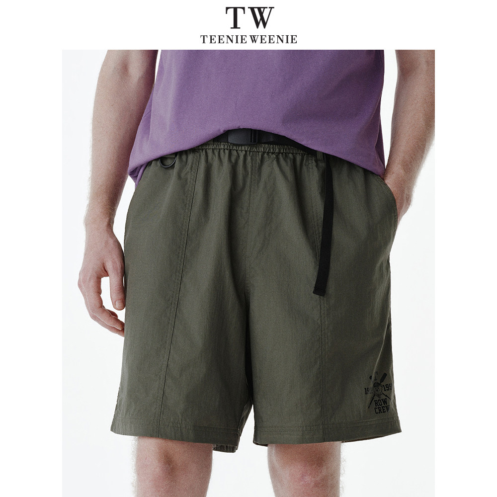 TeenieWeenie小熊男装时尚印花宽松直筒休闲工装短裤新款2026年春,淘宝优惠券,粉丝福利购,淘宝优惠卷