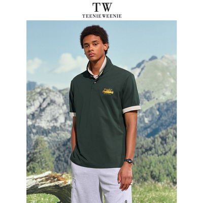 TeenieWeenie小熊男装户外日常休闲舒适吸湿速干宽松夏季polo衫
