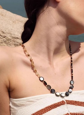 LAZY CIRCLES 安格集合店 24SS春夏新款多元素宝石项链手链