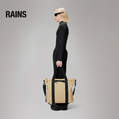 【母亲节礼物】Rains防水面料大容量22L托特包斜挎包Tote/14150 - 图2
