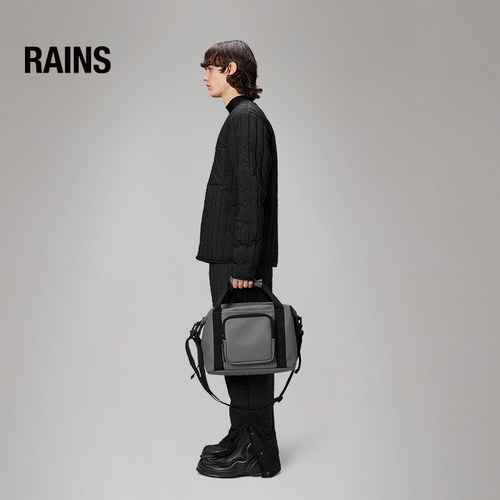 Rains 防水面料户外旅行单肩斜挎手提包行李包男女Texel/14230 - 图0