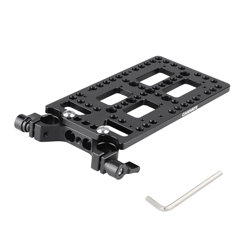 CAMVATE康威特 多功能电池扣板安装板带15mm LWS管夹支架相机1523 - 图3