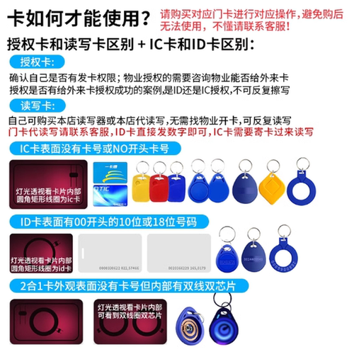 cuid门禁卡贴超薄空白复制卡小区ic卡电梯卡id卡手机贴nfc芯片贴 - 图0