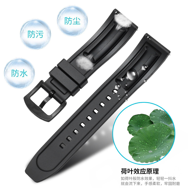 氟橡胶代用万国帝驼欧米茄手表带 优亨配件