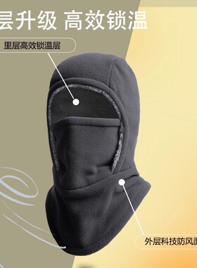 帽子男冬季骑车保暖神器