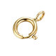 18k gold spring button pearl pendant pendant