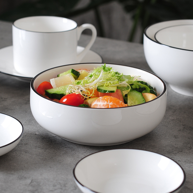 Europe Household Ceramic Plates Fish Bowls Disk欧式碗碟盘子-图1