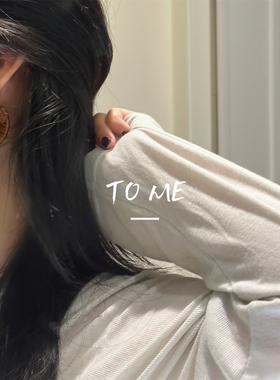 Tome/复古气质港风棕色冷淡风耳圈皮革c型高级感大圆脸耳环女