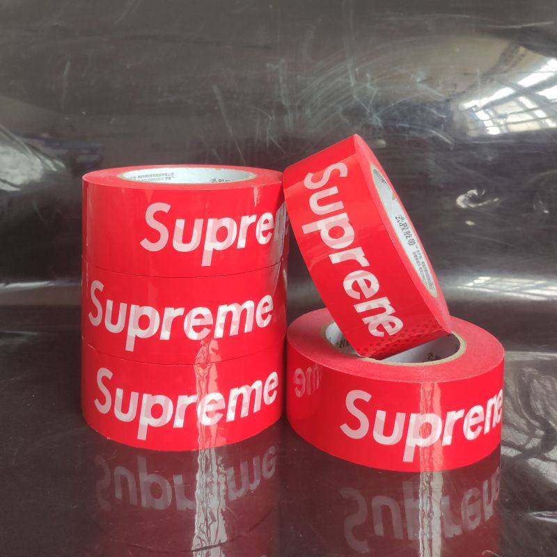 Supreme大号宽潮牌打包胶带潮流捆绑SUP透明胶纸红色黑色封箱胶布,淘宝优惠券,粉丝福利购,淘宝优惠卷