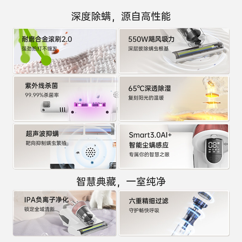 莱克吉米除螨仪B406除螨虫神器床上家用紫外线杀菌大吸力吸尘器M4,淘宝优惠券,粉丝福利购,淘宝优惠卷