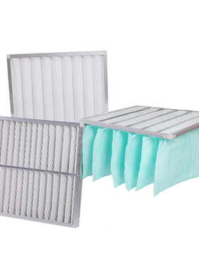 g4初效铝框板式空气过滤器f5f6中效袋式无纺布风口中央空调过滤网