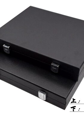 包邮便携式黑漆布PU戒面彩宝箱40只4*4钻石盒样品盒 宝石箱裸钻盒