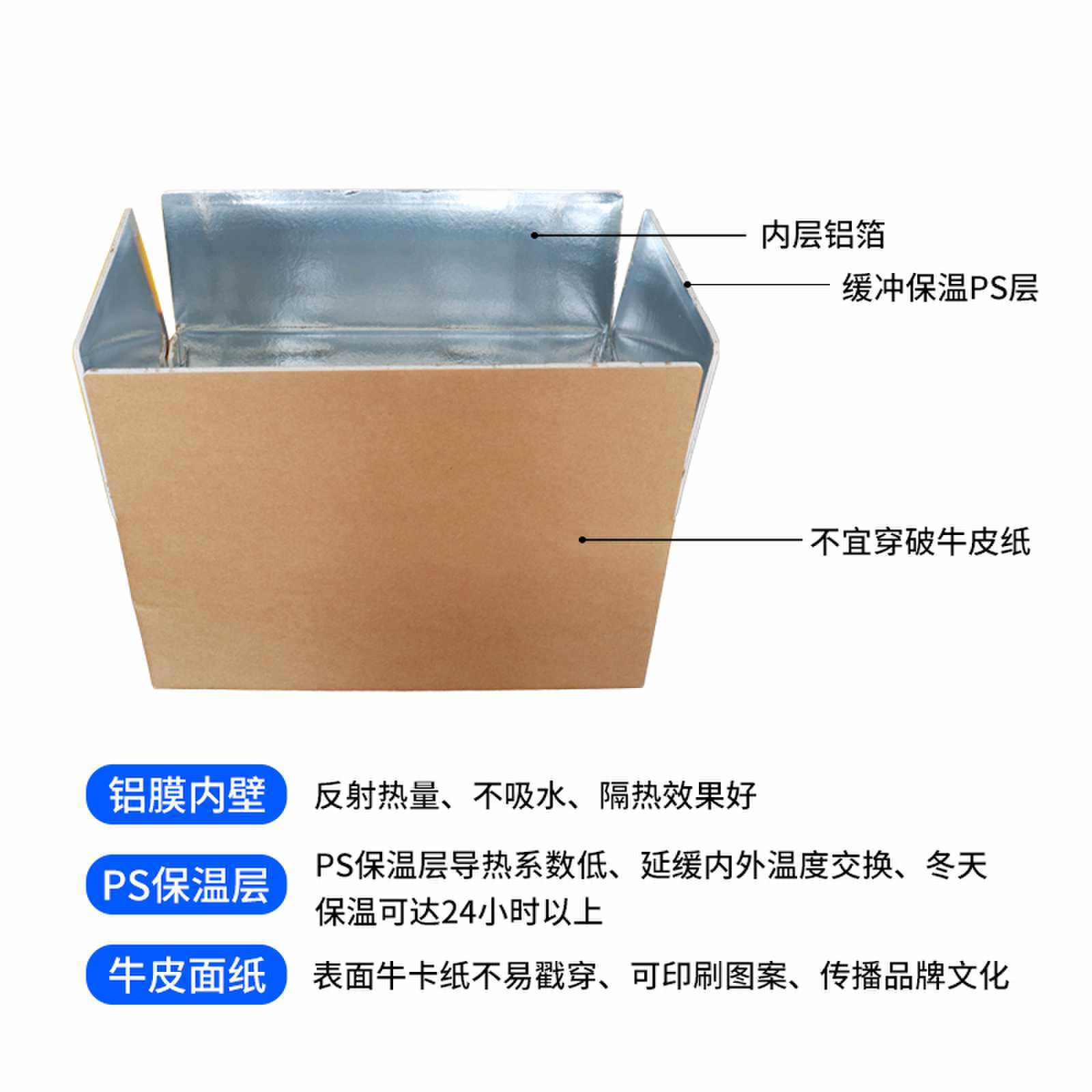 预制菜保温保鲜冷链纸箱铝箔泡沫箱生鲜锡纸箱冷链快递水果礼品箱,淘宝优惠券,粉丝福利购,淘宝优惠卷
