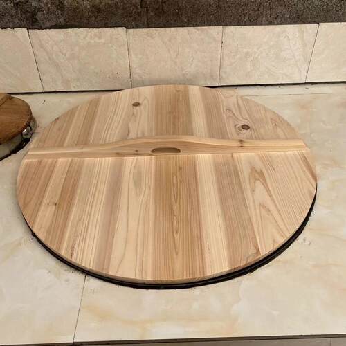 纯手工制作杉木炒锅盖家用大小锅盖老式锅盖铁锅盖圆木锅盖水缸盖 - 图2