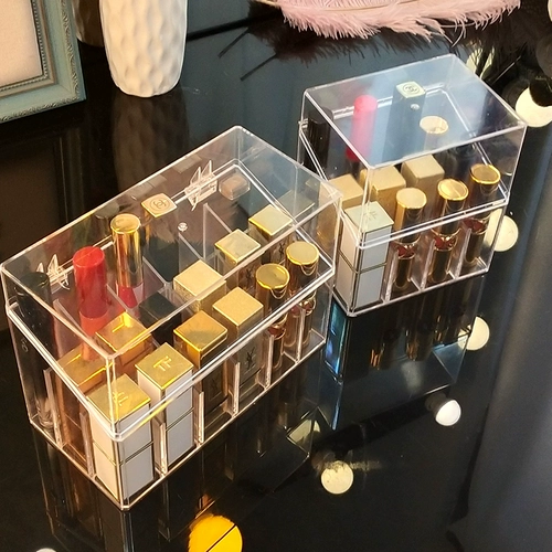 Стеклянная помада, коробка для хранения, косметика, популярно в интернете