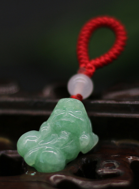 缅甸随身钥匙扣招财纳福貔貅手绳