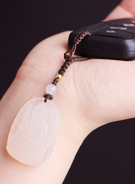 白玛瑙本命佛吊坠十二生